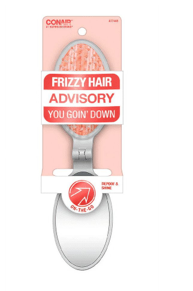 Conair Hairbrush Advisory Flat Hair MidSize Folding Brush & Mirror1