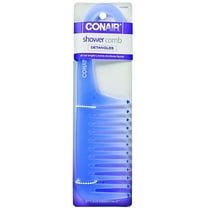 Conair Hanging Shower Comb for Detangling Wet Hair, with Easy Grip (Colors Vary), 1ct (Pack of 2)