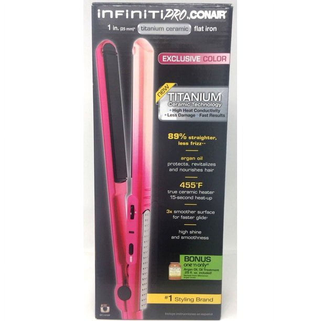 Conair pro titanium tools ceramic flat iron hot sale