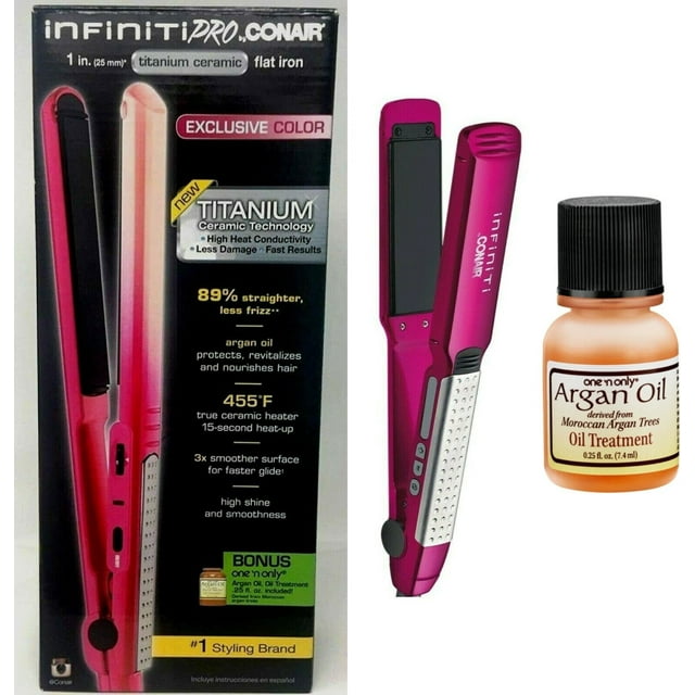 Conair Infiniti Pro 1 "straightener Flat Iron with Titanium & Ceramic