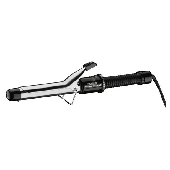 Conair Instant Heat Curling Iron, 1.0-inch, 1.0-inch barrel produces classic curls – for use on short, medium, and long hair, Black, CD87GNR