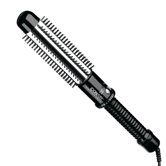 Conair Instant Heat Curling Iron Brush 1 1/4 inch Barrel, Black