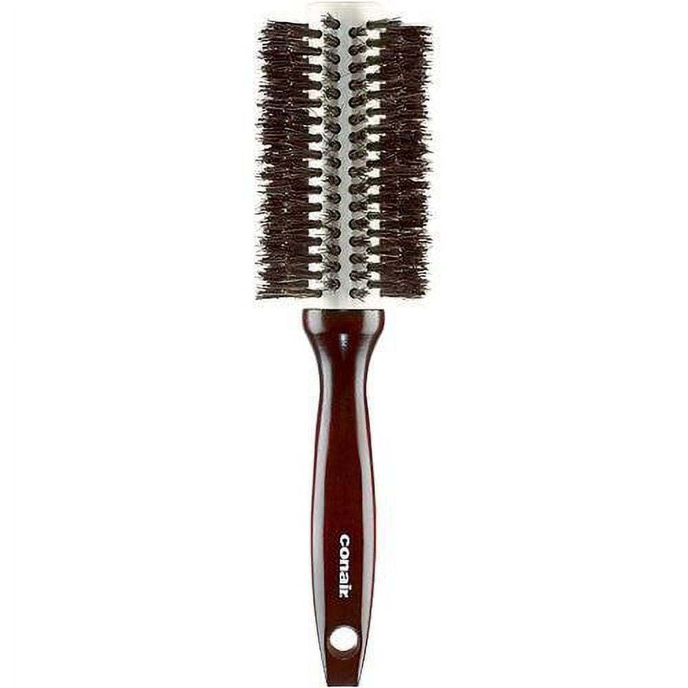 Conair Ion Shine Thermal Ceramic Wood Round Hairbrush 06403