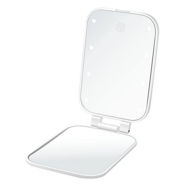 Conair LEDLighted Compact Mirror, Touchscreen Mirror, Free Standing