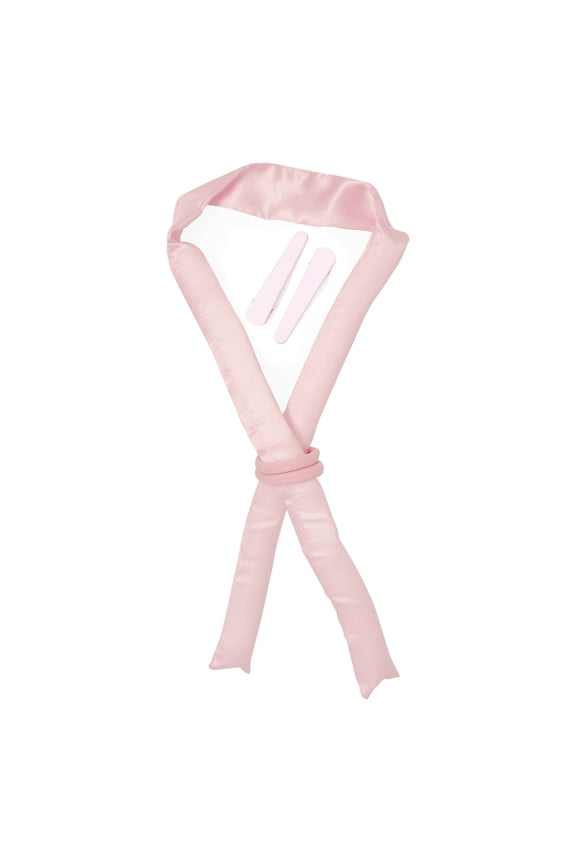 Conair Heatless Satin Roller Set with Clips and Hair Ties for Overnight Curls