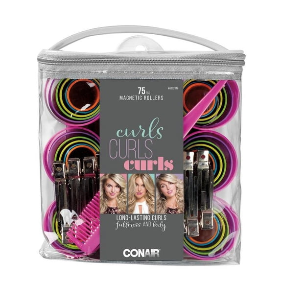 Conair Magnetic Hair Rollers, 75 ct . Various sizes for smooth styled curls.