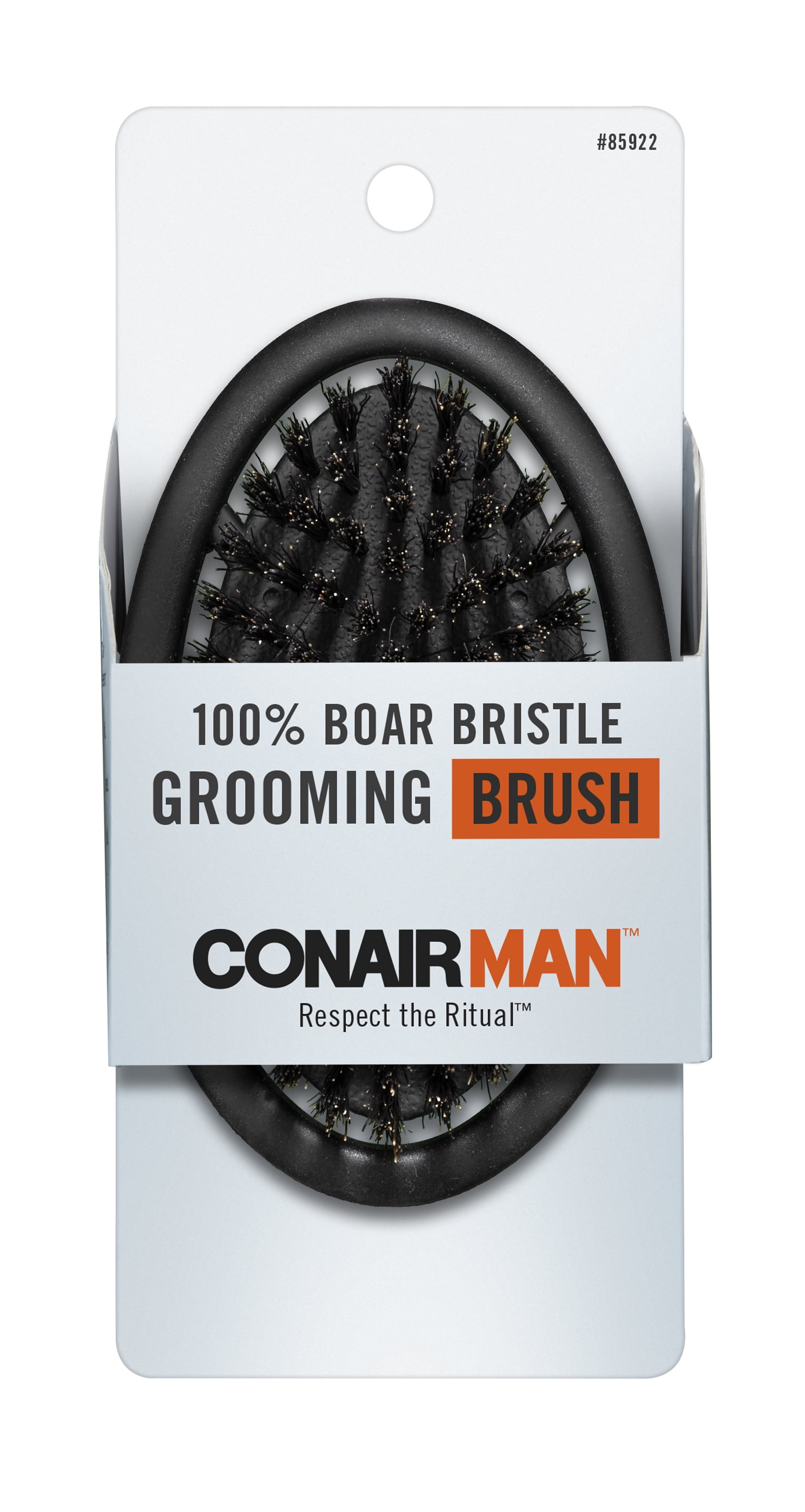Conair Man 100% Boar Bristle Handheld Hair Brush - Walmart.com