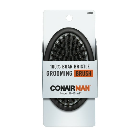 Conair Man 100% Boar Bristle Handheld Hair Brush