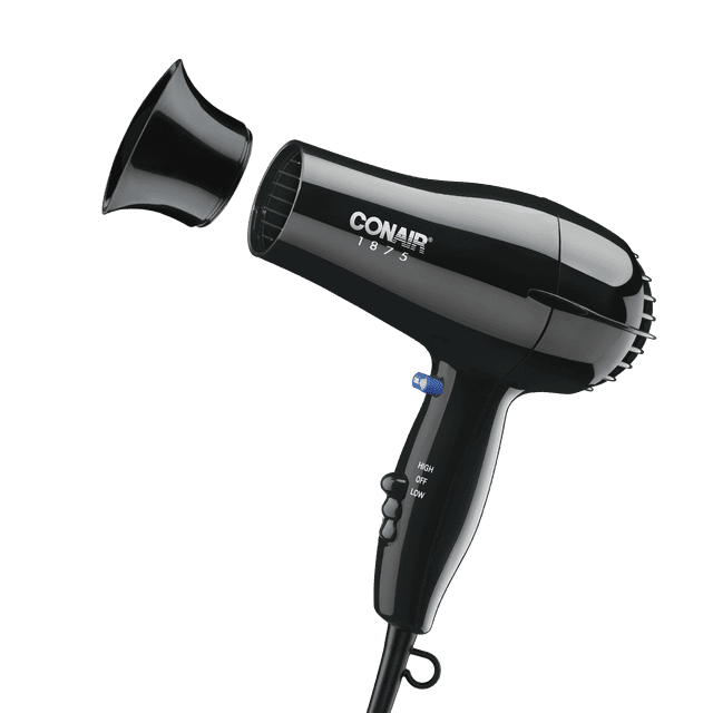 Conair Mid-Size Hair Dryer, 1875 Watts, Concentrator Attachment, Lightweight Design