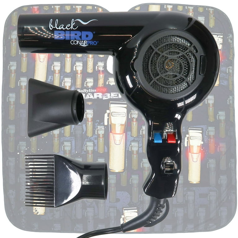 Conair Pro Black Bird Hair Dryer 2000 Watt BB075W with Barber Cape Walmart