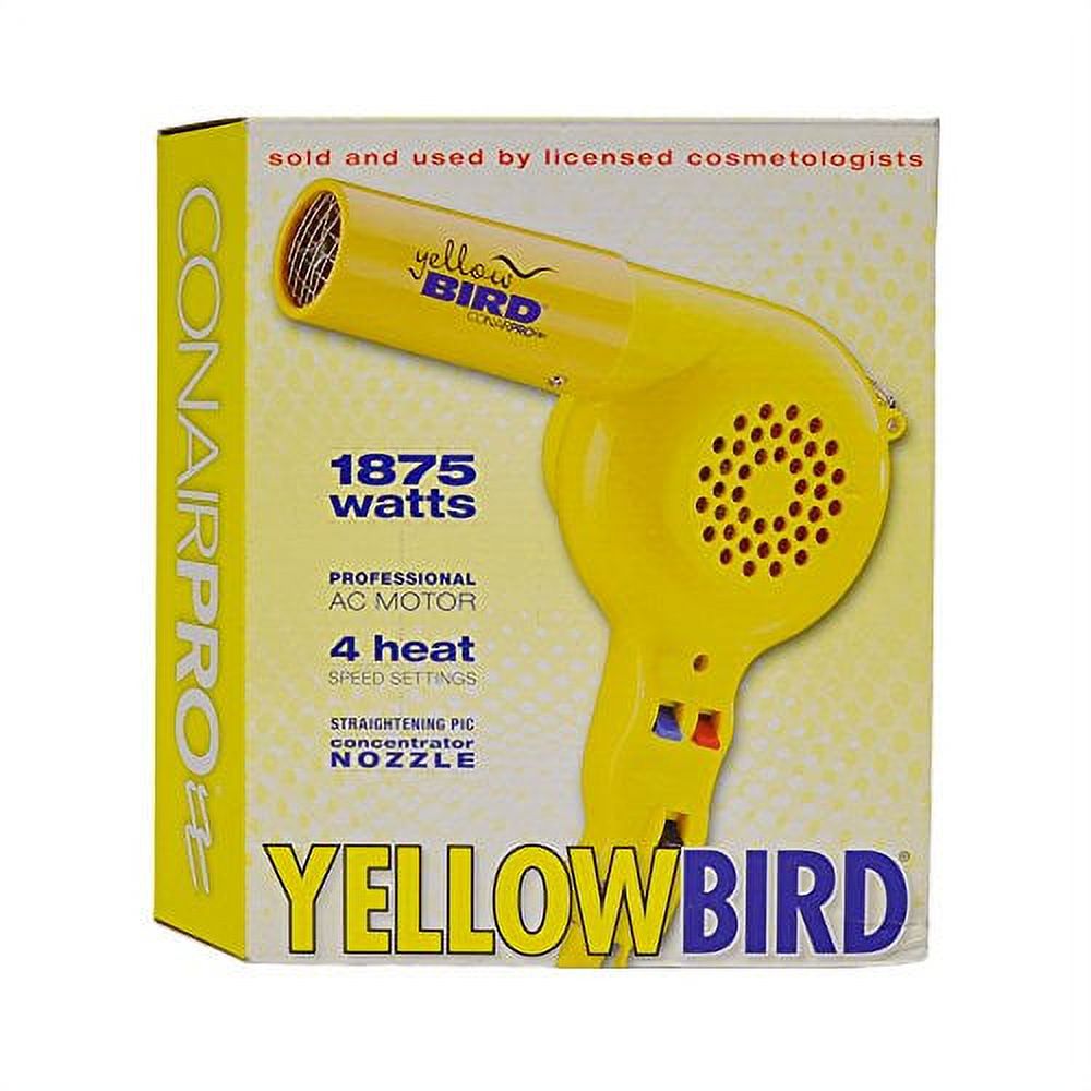 Conair Pro Yellow Bird Hair Dryer (Model: YB075W) - image 1 of 2