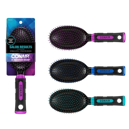Conair Professional Wire Bristle Cushion Hair Brush, Multicolor