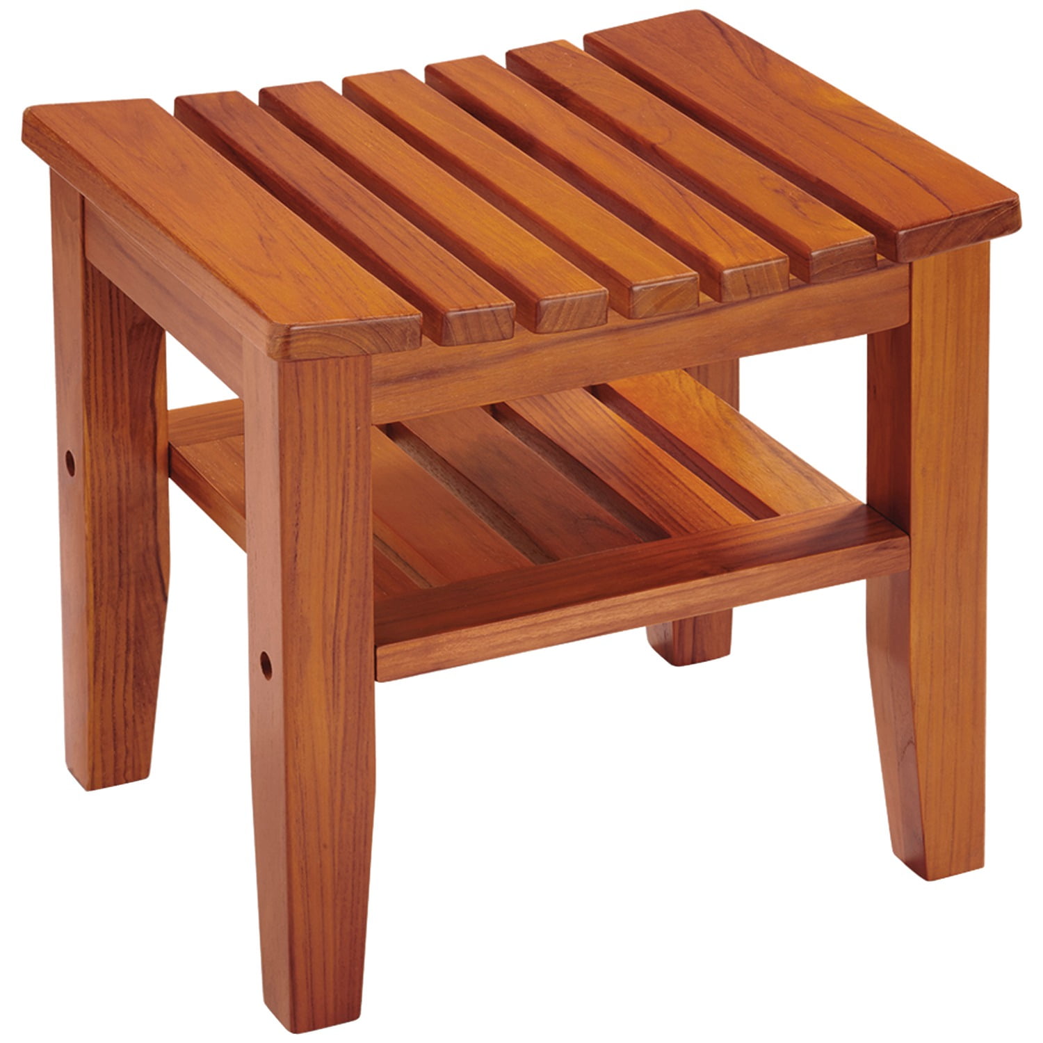 Conair Ptb7 Solid teak Spa Bench With Shelf Walmart