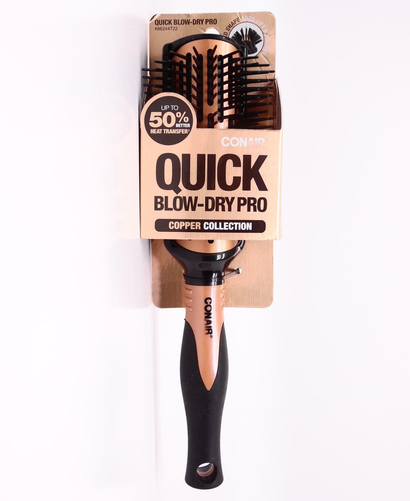 Conair Quick Blow Dry Pro Copper Collection Round Hair Brush, 1Count