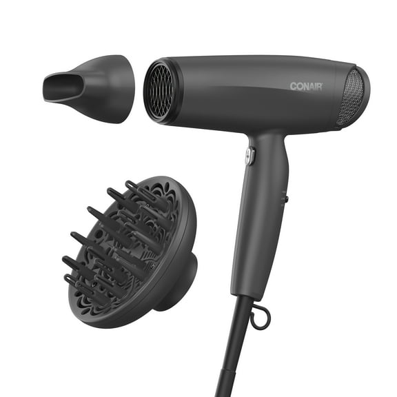 Conair Radiance Boost Hair Dryer with Nano-Quartz Technology, Diffuser & Concentrator