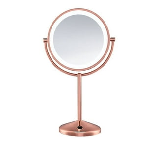 we3 Double Layer Travel Makeup Mirror, Round Compact Portable