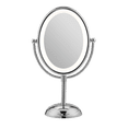 thumbnail image 1 of Conair Reflections LED Lighted Collection Double-Sided Makeup Mirror, 1x/7x magnification, Polished Chrome 1 Count BE51LEDX, 1 of 10