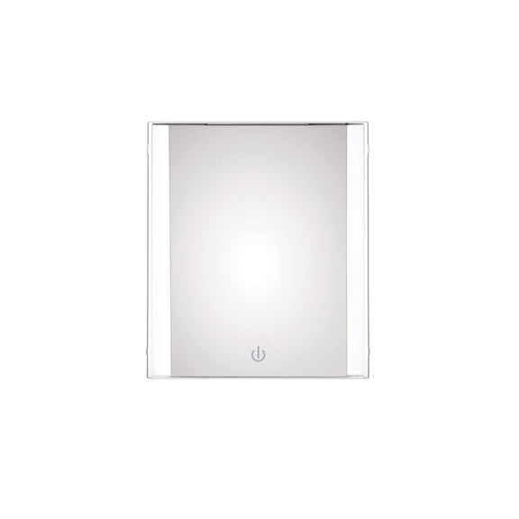 Conair Reflections LED Lighted Vanity Makeup Mirror, 1x magnification, Glossy White finish