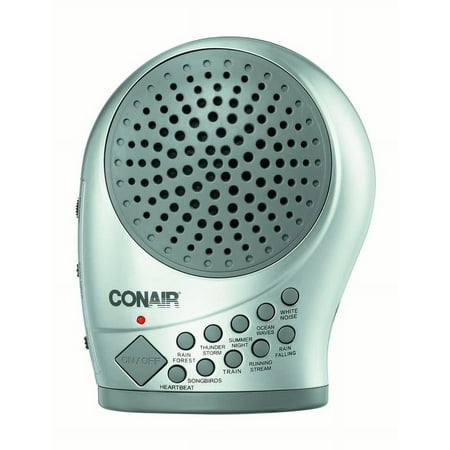 Conair SU12 Silver Sound Machine with Night Light