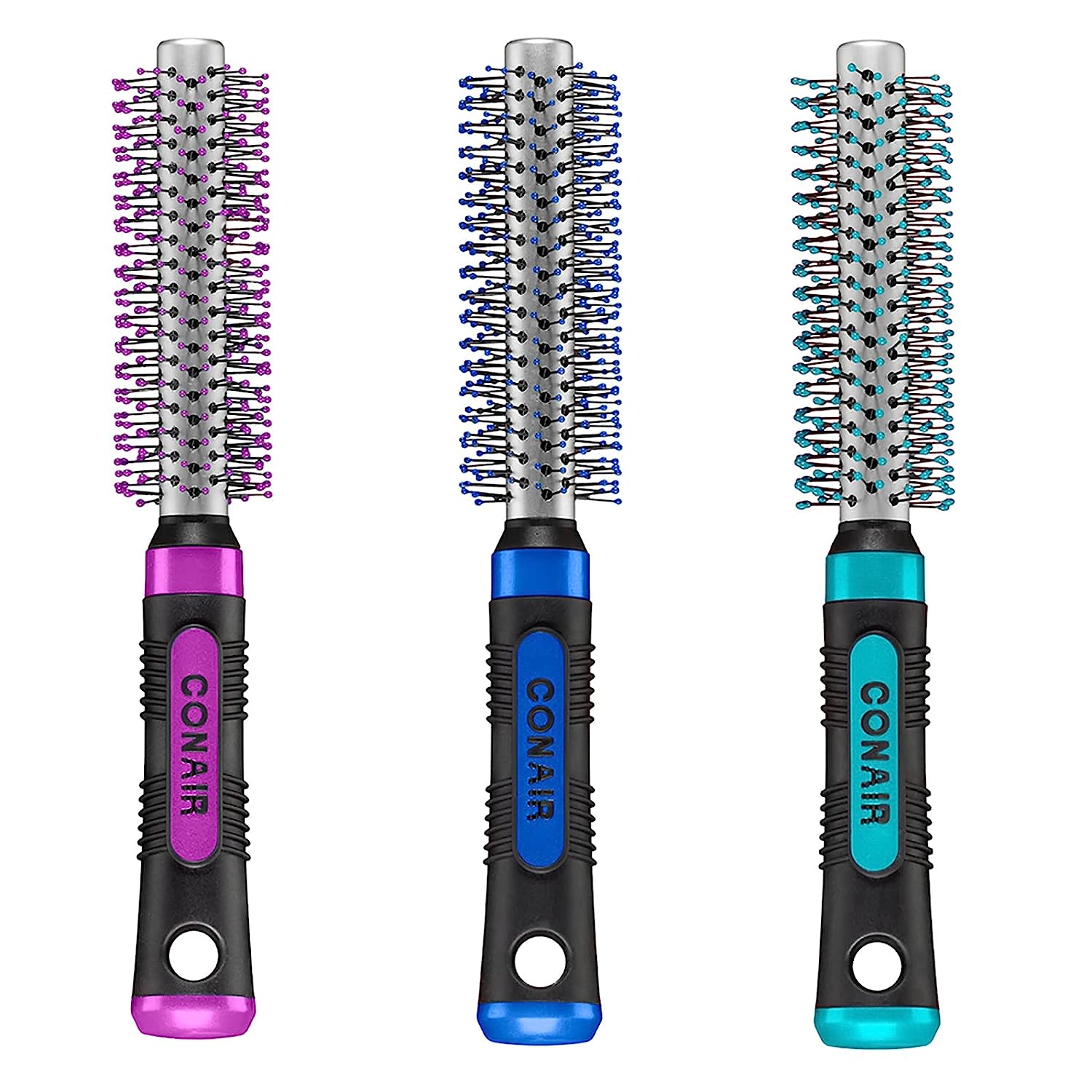 Conair Salon Results Metal Round Hairbrush for Men and Women, Hairbrush