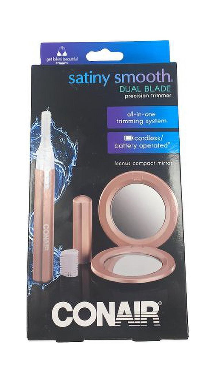 Conair Satiny Smooth Dual Blade Precision Trimmer w/ Bonus Compact