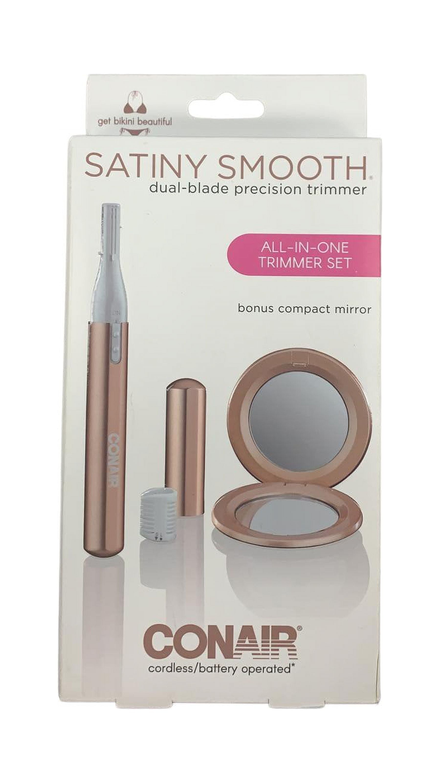 Conair Satiny Smooth Dual Blade Precision Trimmer w/ Bonus Compact