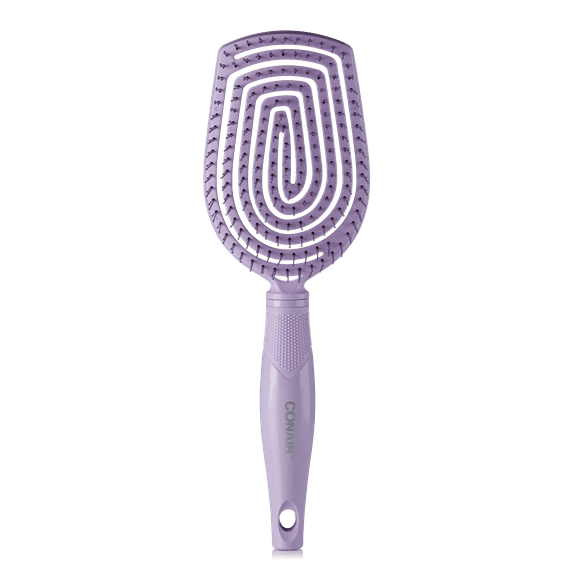 Conair Flexi Head Paddle Brush with Dual Flex Bristles, Detangling Hair Brush