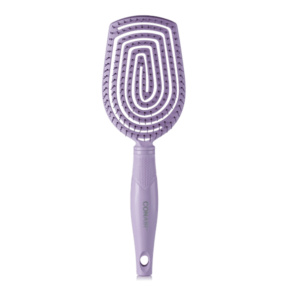 Conair Flexi Head Paddle Brush with Dual Flex Bristles, Detangling Hair Brush