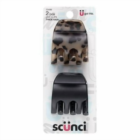 Conair Scunci Large Chunky Jaw Clip - Pack of 2