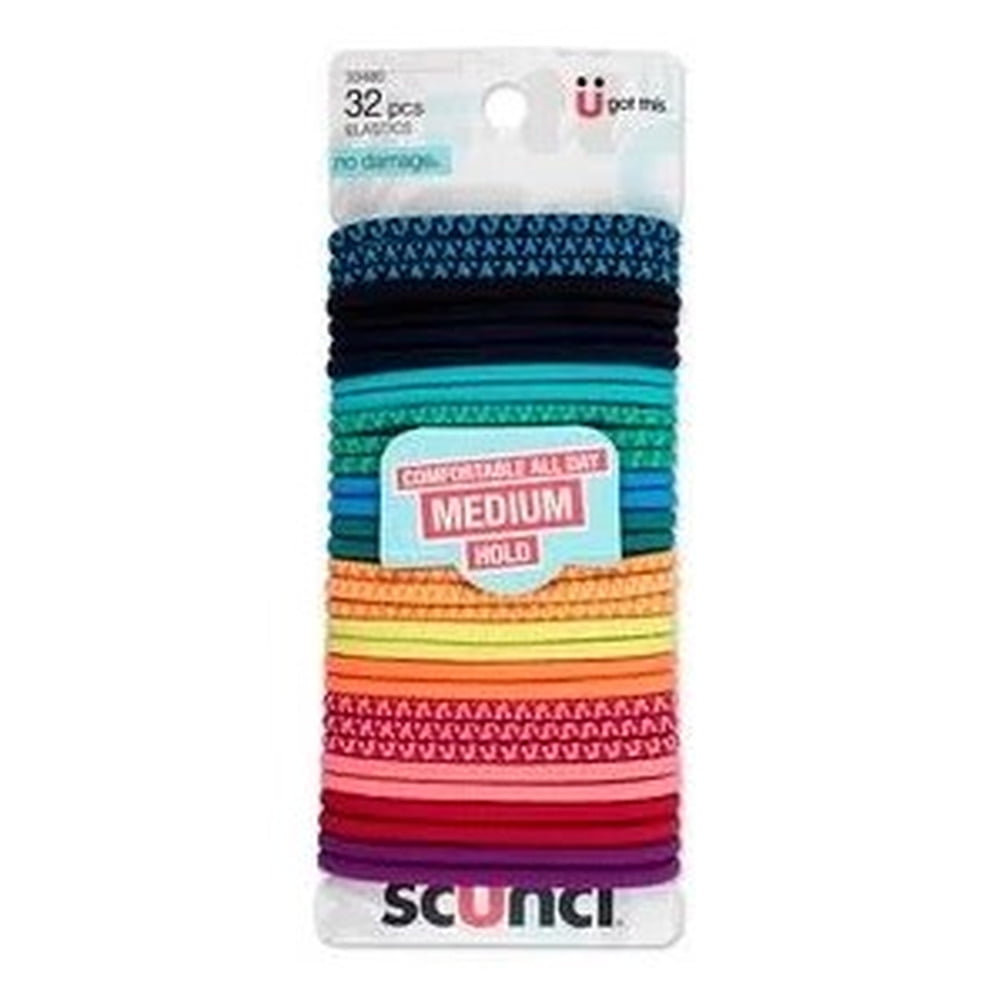 Conair Scunci Mixed Textures Elastics (Pack of 10)
