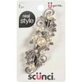 thumbnail image 1 of Conair Scunci Real Style Hair Barrette with Rhinestones (Pack of 18), 1 of 1