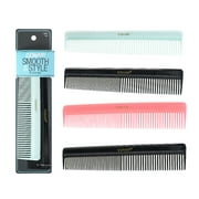 Conair Smooth & Style All-Purpose Combs for Everyday Use, Colors Vary, 2 Ct