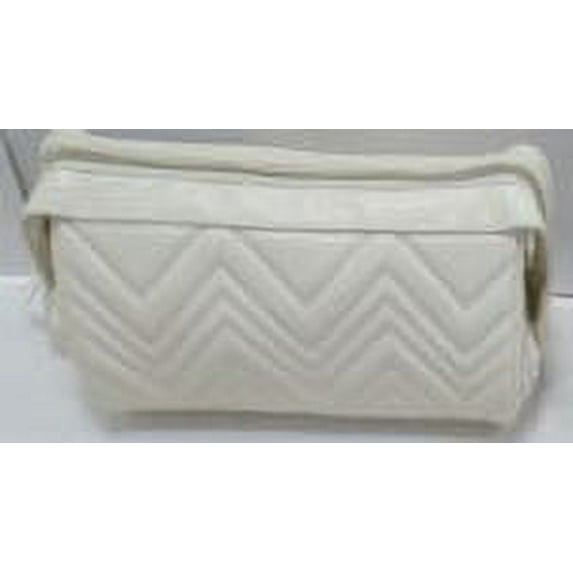 Sophia Joy Chevron Ivory Single Zippered Cosmetic Organizer