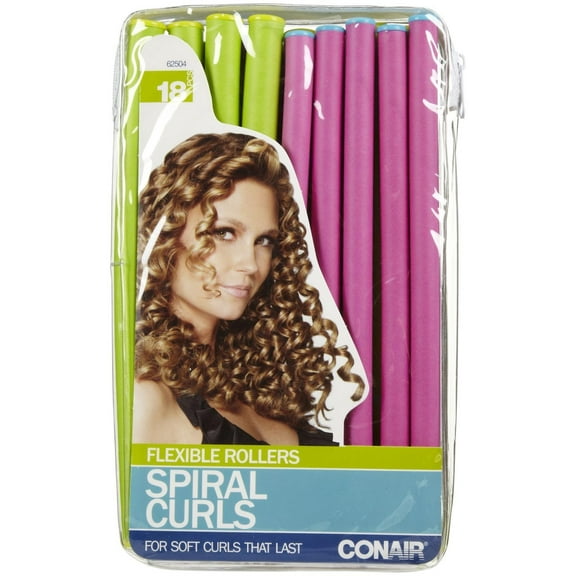 Conair Spiral Rollers Mint/Coral -18pc (Pack of 10)