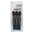 thumbnail image 1 of Conair Style & Clip Mega Hold Hair Clips, Black, 3 Count, 1 of 5
