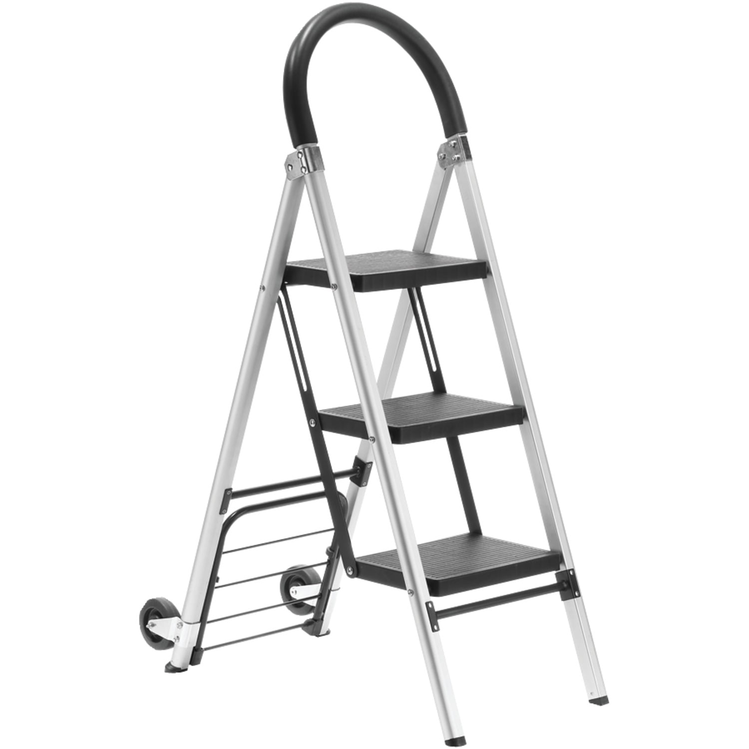 Costway HD EN131 Aluminum Platform Drywall Step Up Folding Work Bench Stool  Ladder
