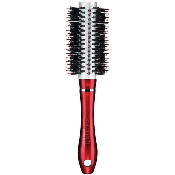 Conair Tourmaline Ceramic Porcupine Round Hair Brush, Red