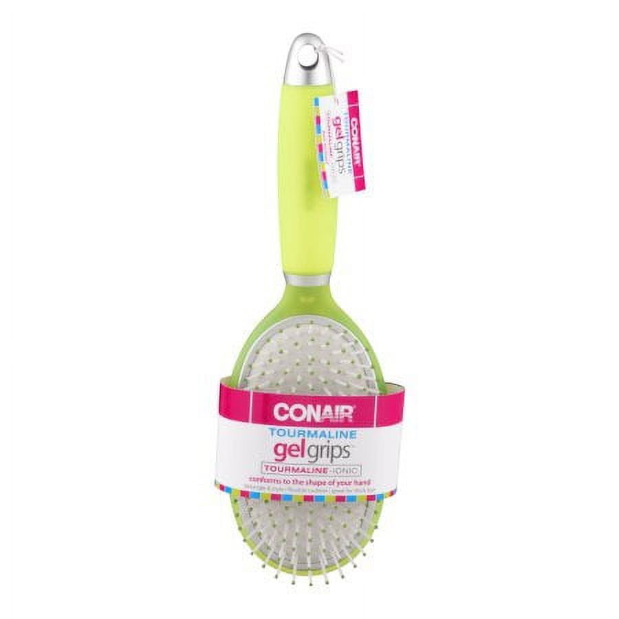 Conair Tourmaline Gel Grip Oval Brush 1 count colors may vary