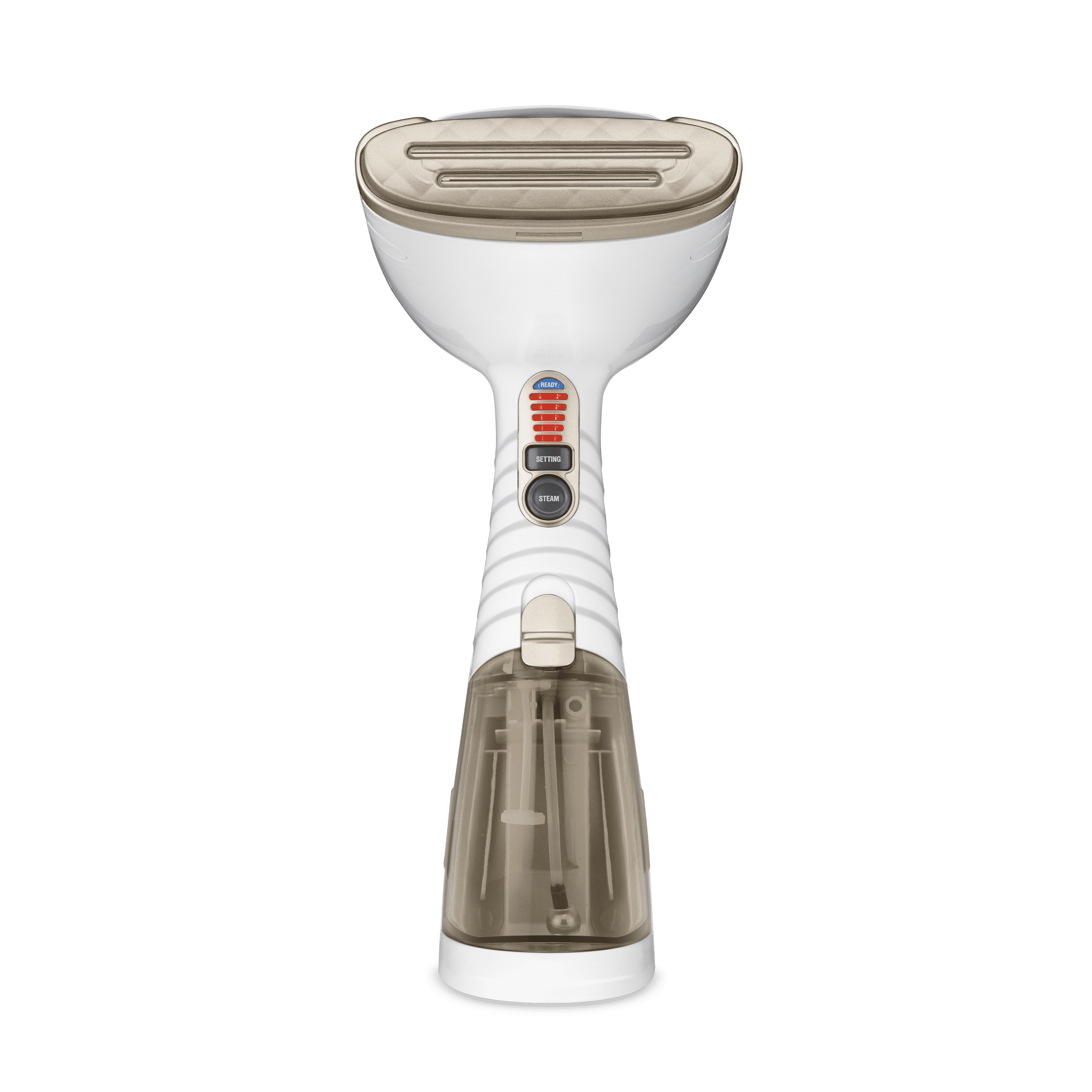 Conair Handheld Garment Steamer for Clothes, Turbo ExtremeSteam 1875W Fabric Steamer, Portable Handheld Design, Strong Penetrating Steam, White/Champagne