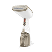 Conair Handheld Garment Steamer for Clothes, Turbo ExtremeSteam 1875W Fabric Steamer, Portable Handheld Design, Strong Penetrating Steam, White/Champagne