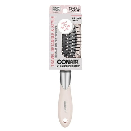 Conair Totally Smooth Mini, Travel-Friendly Detangling Hair Brush