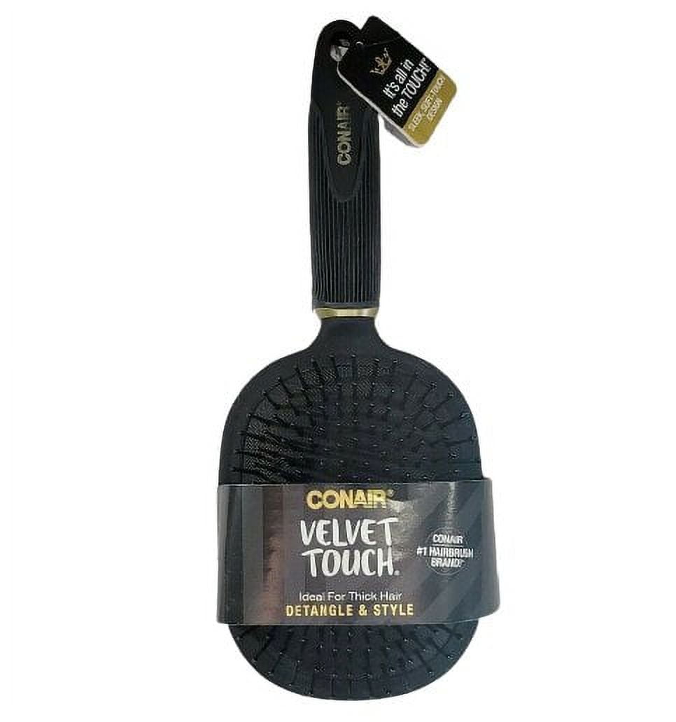 Conair velvet touch paddle hair brush top