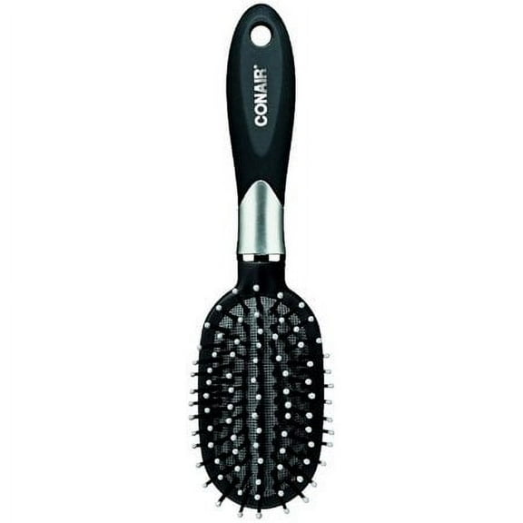 Conair Velvet Touch Mid-Size Cushion Brush, Assorted Colors (Pack of 2)