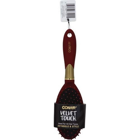 Conair Velvet Touch Round Cushion Based Hair Brush (Pack of 6)