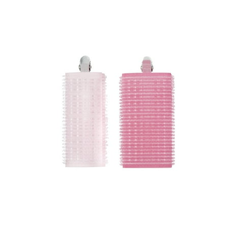 Conair Volumizing Root Clips, Self-Grip Rollers for Instant Lift, Pink, 2 Count