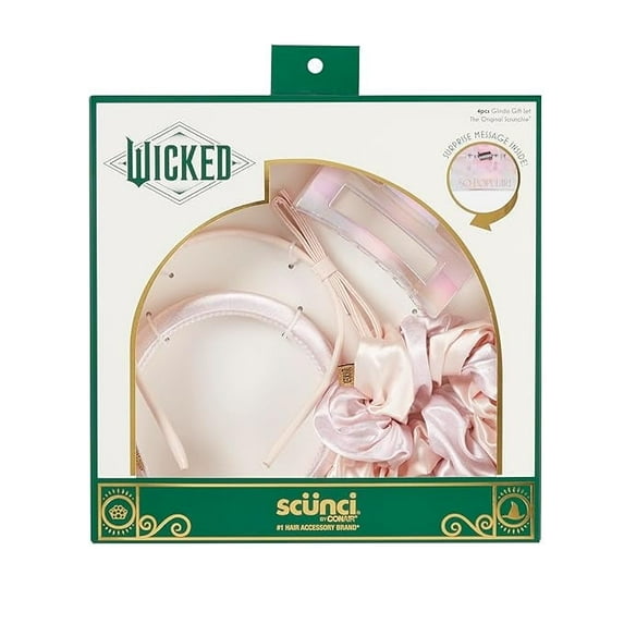 Conair Wicked Glinda Gift Box - hair accessories for girls - gifts for her - hair accessories - Scunci 4PK