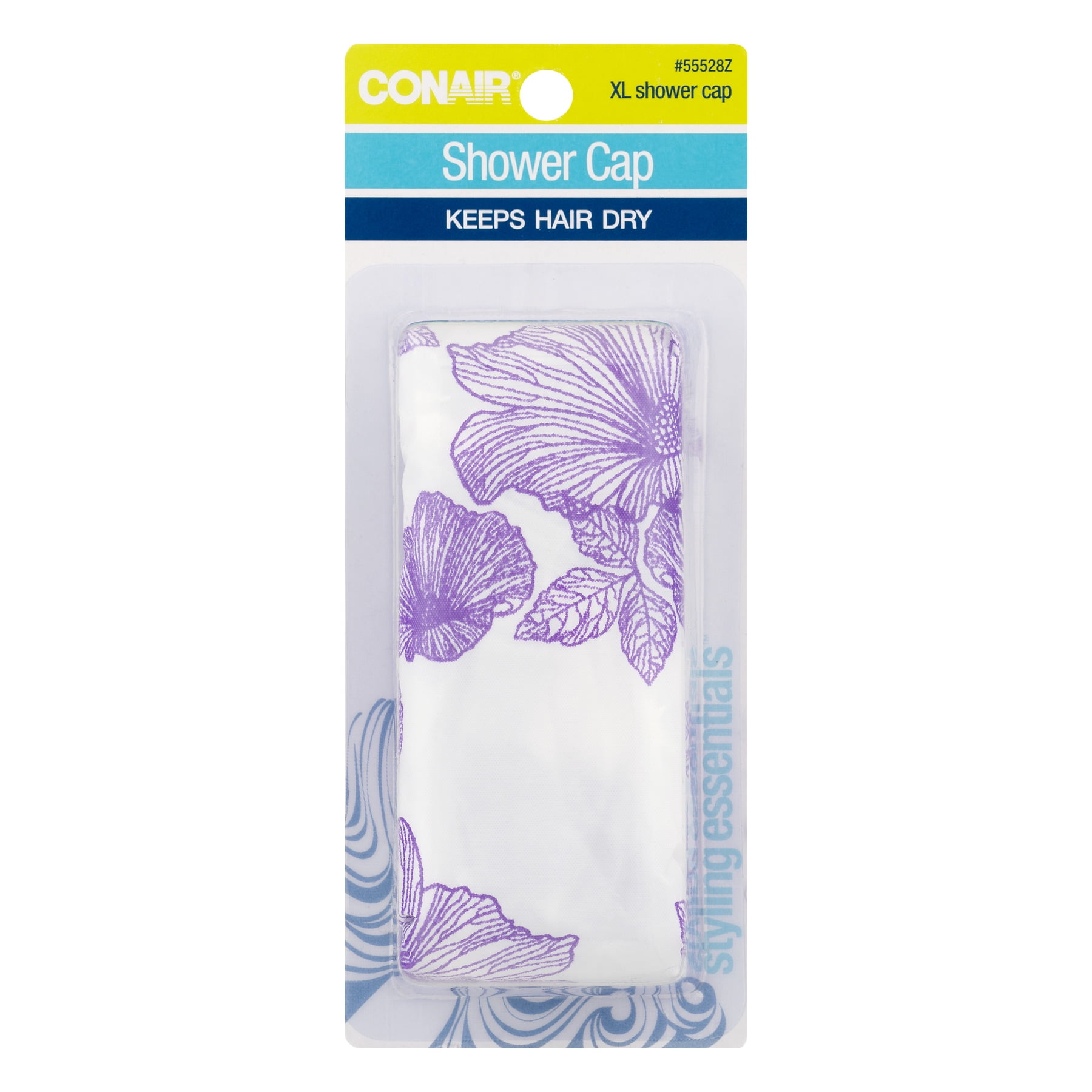 Conair Extra Large Plastic Shower Cap, Perfect for Keeping Any Hairdo Dry 1.0 CT