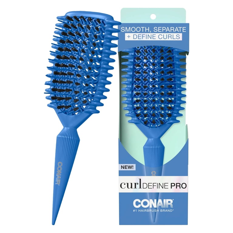 Conair Curl Define Pro Cushion Hair Brush, Blue - Walmart.com