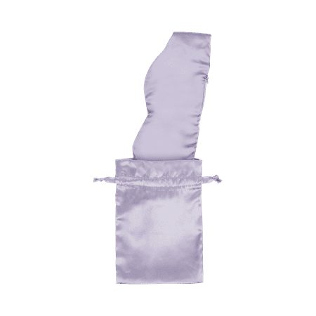 ConairCare® 2 pc Weighted Satin Eye Mask w/ Matching Drawstring Storage Bag Lavendar TS145X