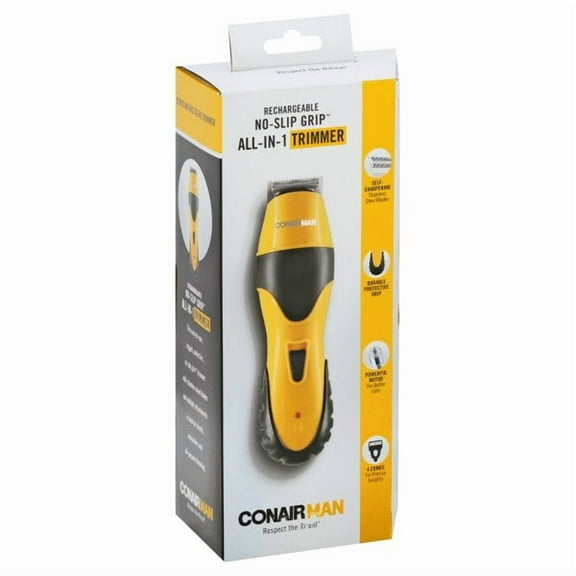 ConairMAN All-In-1 Cordless No-Slip Grip Beard & Mustache Trimmer for Men